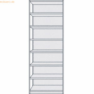 Kerkmann Büroregal Progress 500 Grundregal BxTxH 75x60x260cm 8 Böden m